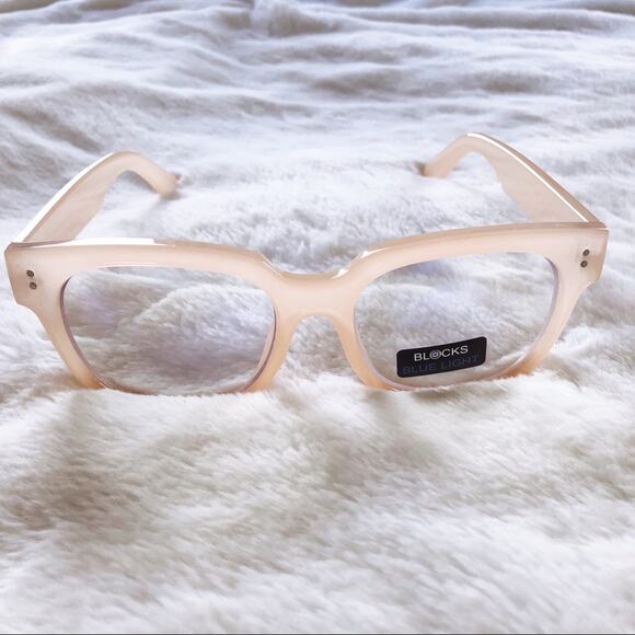 Juliette Clear Pink Computer Blue Light Glasses - Picture 4 of 9